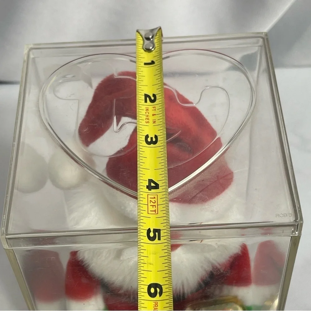 Ty Vintage Santa Claus Beanie Baby Plush Collectible New W/ Original Case 1998